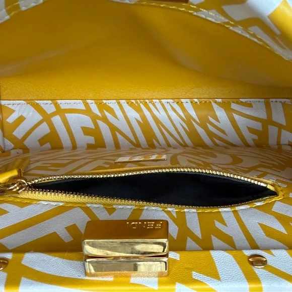 🌼Fendi Peekaboo x Sarah Coleman FF Vertigo - Mini Mimosa/White Gold Hardware - Picture 8 of 16